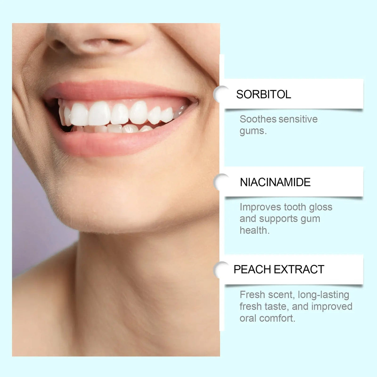 Brightening Whitening Toothpaste | معجون أسنان بالنياسيناميد لتفتيح الأسنان وإزالة التصبغات